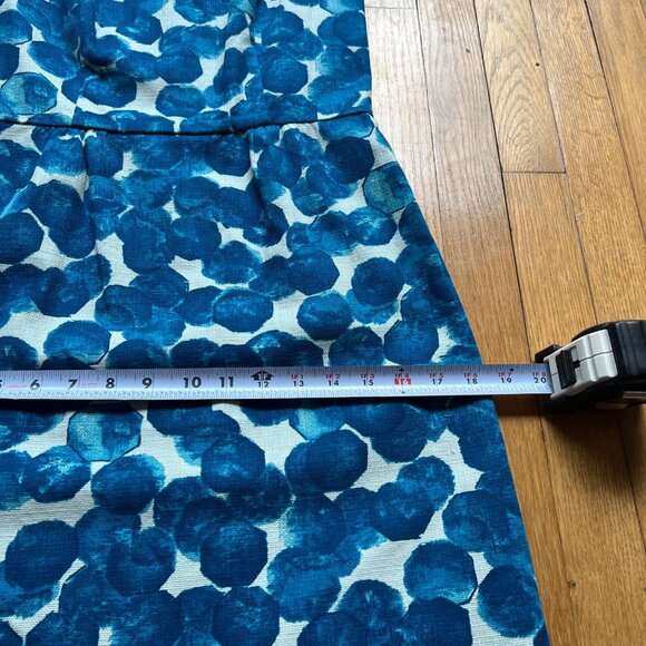 Anthropologie Tabitha Size 4 Blue Watercolor Gems Dot Sleeveless Sheath Dress - Picture 7 of 12